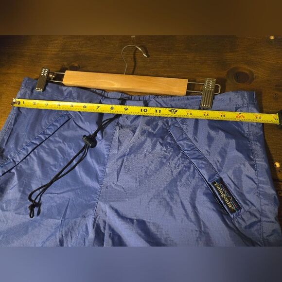Patagonia Pants Adult Blue Track Parachute Windbreaker size XS made in Korea - Picture 7 of 12
